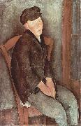 Amedeo Modigliani Sitzender Knabe mit Hut painting